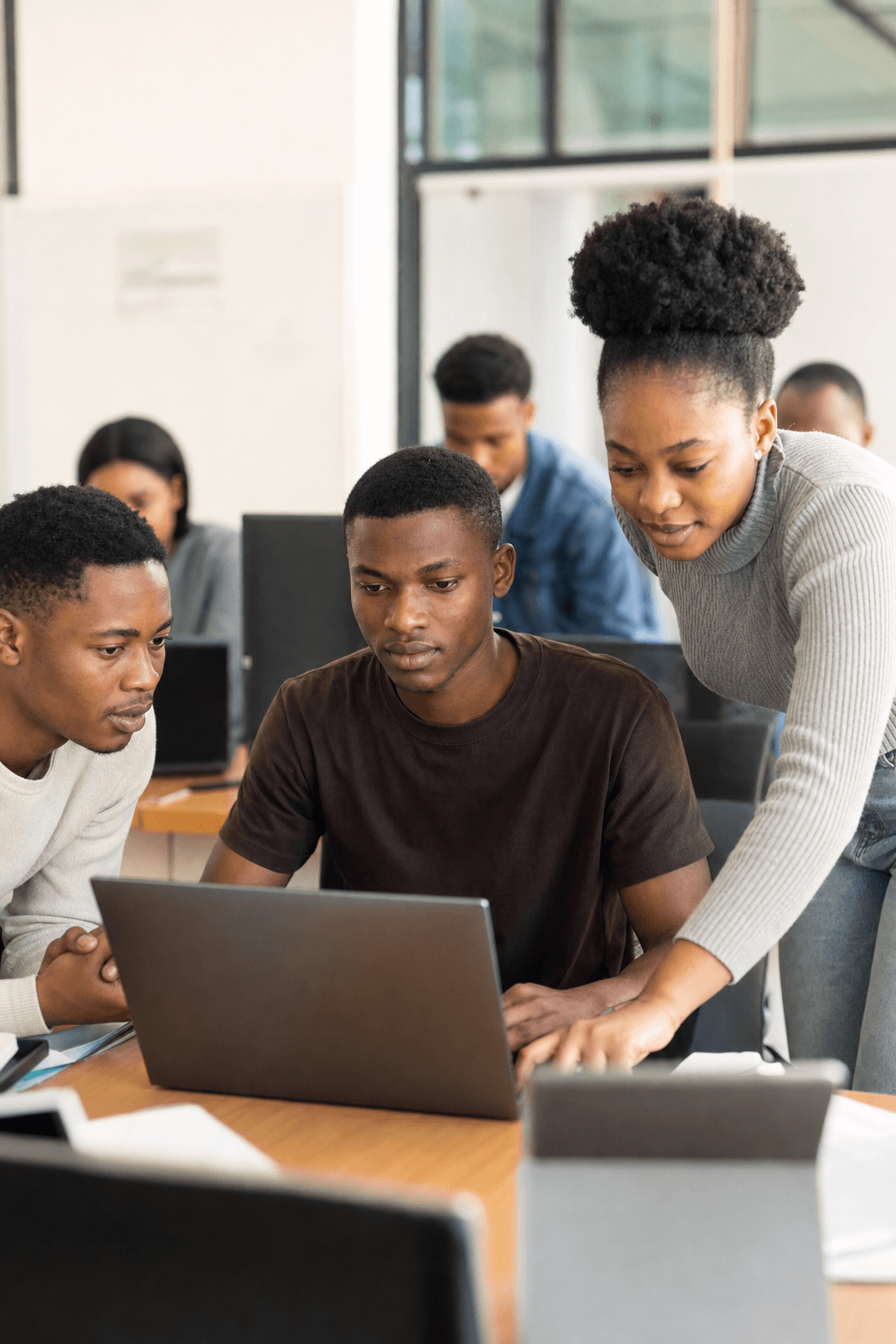 NIMTA students training in a technology lab